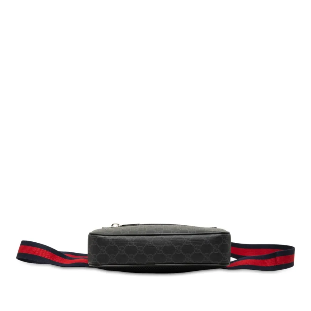 Gucci GG Supreme Web Belt Bag Black Very good - Inside View