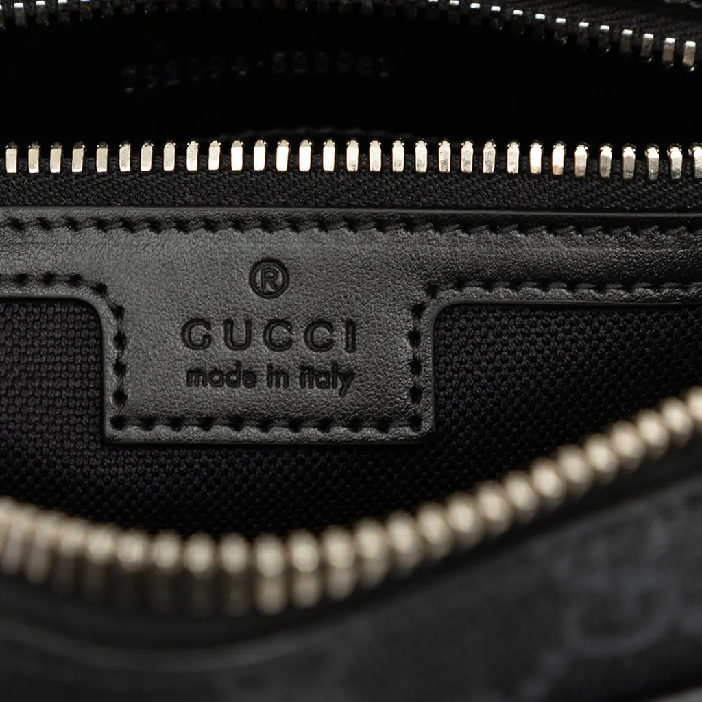 Gucci GG Supreme Web Belt Bag Black Very good - Box View