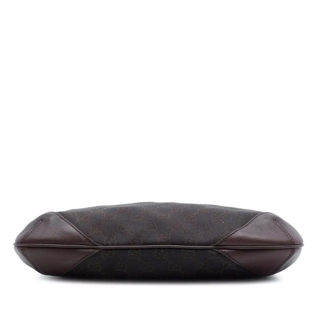 Gucci GG Denim Shoulder Bag Brown Very good - Inside View