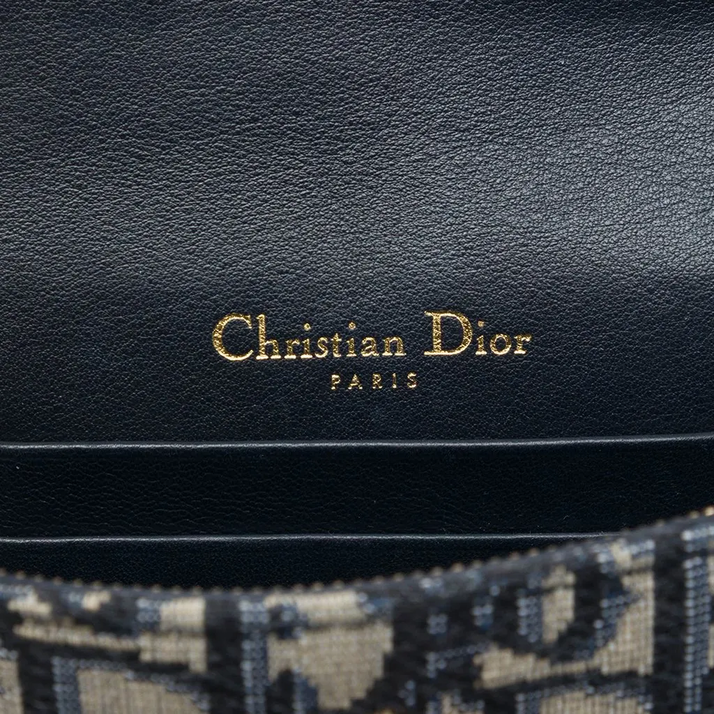 Dior Oblique Canvas Saddle Belt Bag Blue Canvas Very good - Box View
