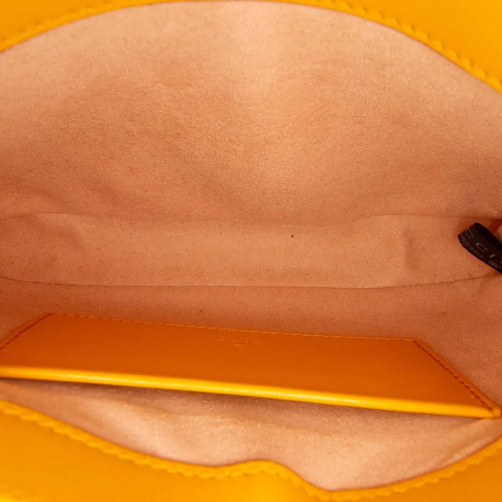 Gucci Mini Calfskin Jackie 1961 Crossbody Yellow Leather Good - Model View