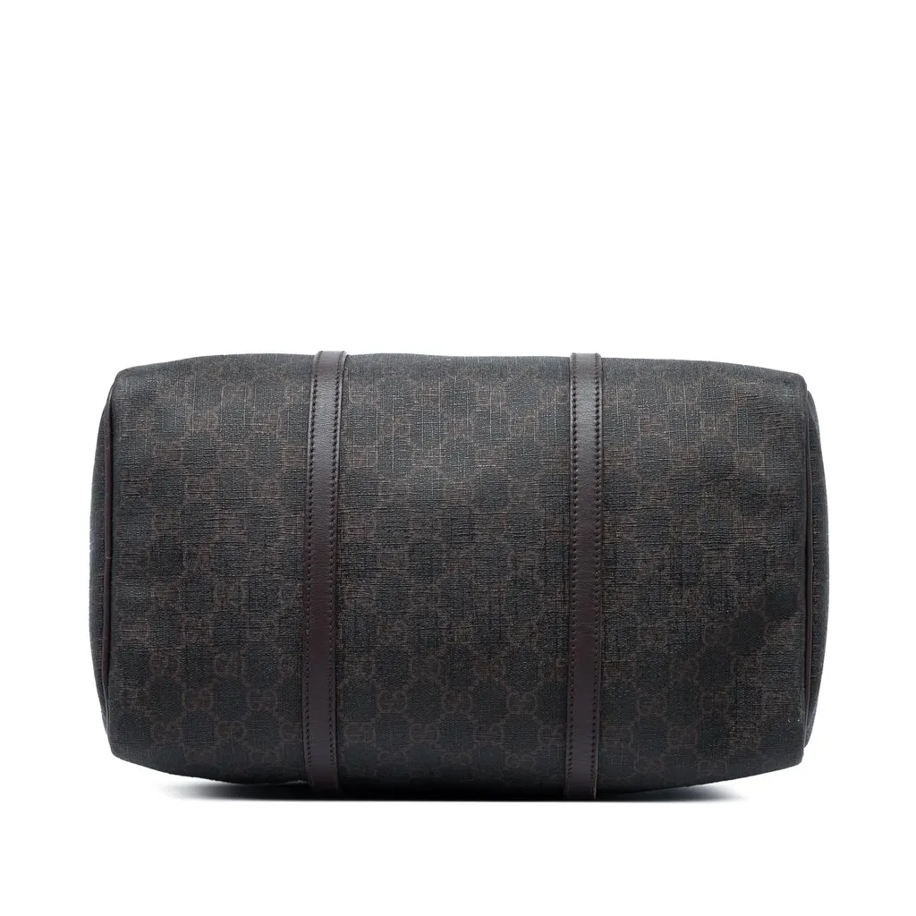 Gucci Medium GG Supreme Nice Boston Bag Brown Canvas Good - Inside View
