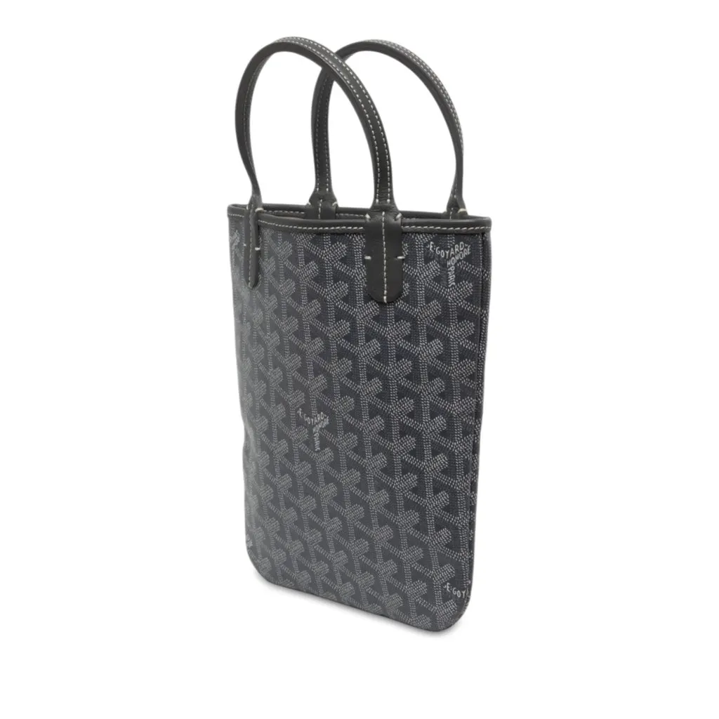 Goyard Goyardine Poitiers Grey Canvas Very good - Back View