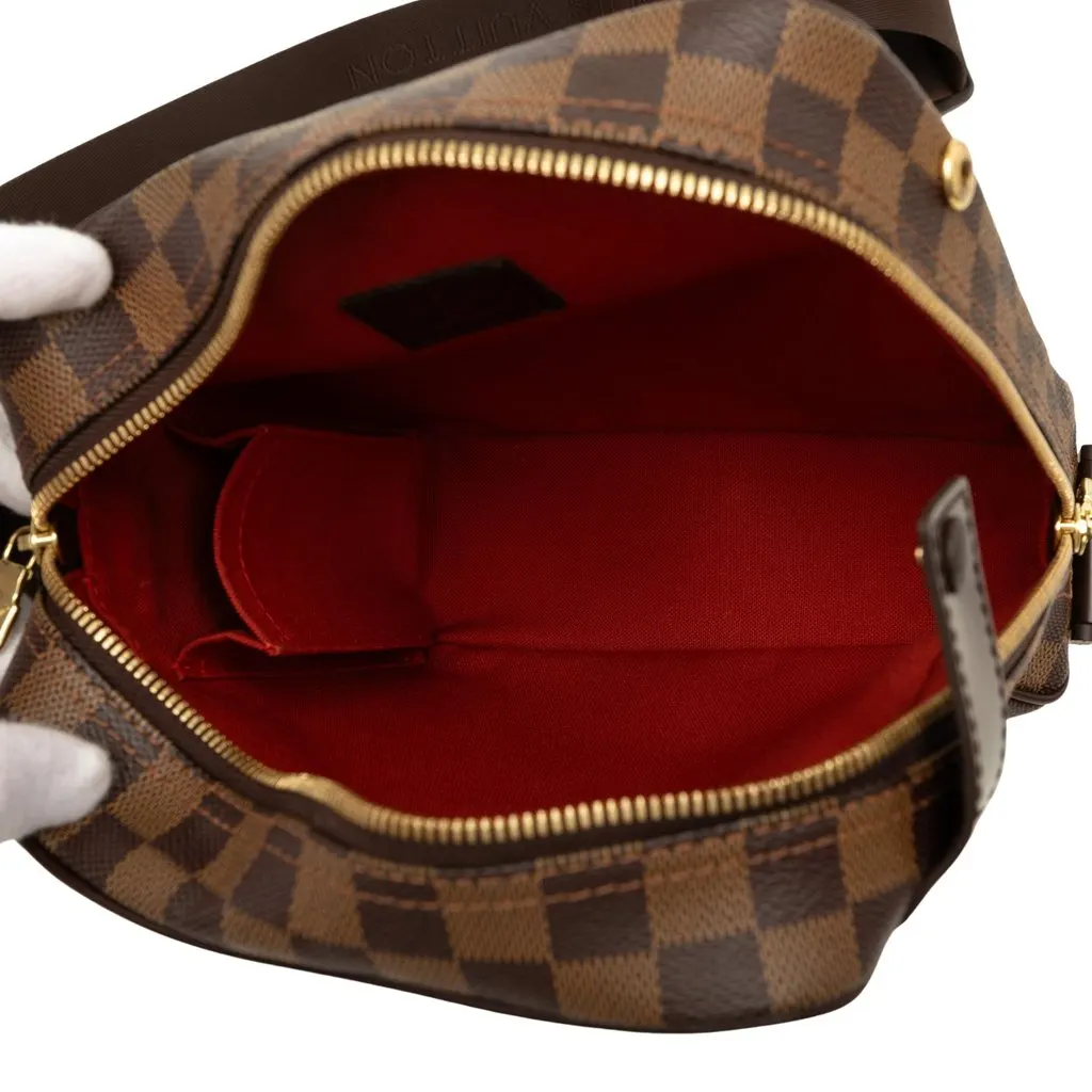 Louis Vuitton Damier Ebene Olav PM Brown Canvas Good - Model View