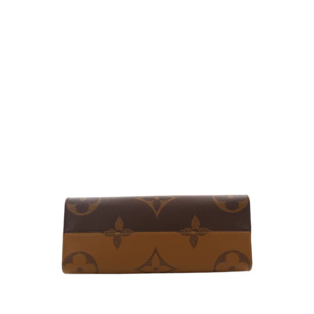 Louis Vuitton Monogram Reverse Giant OnTheGo MM Brown Canvas Good - Inside View
