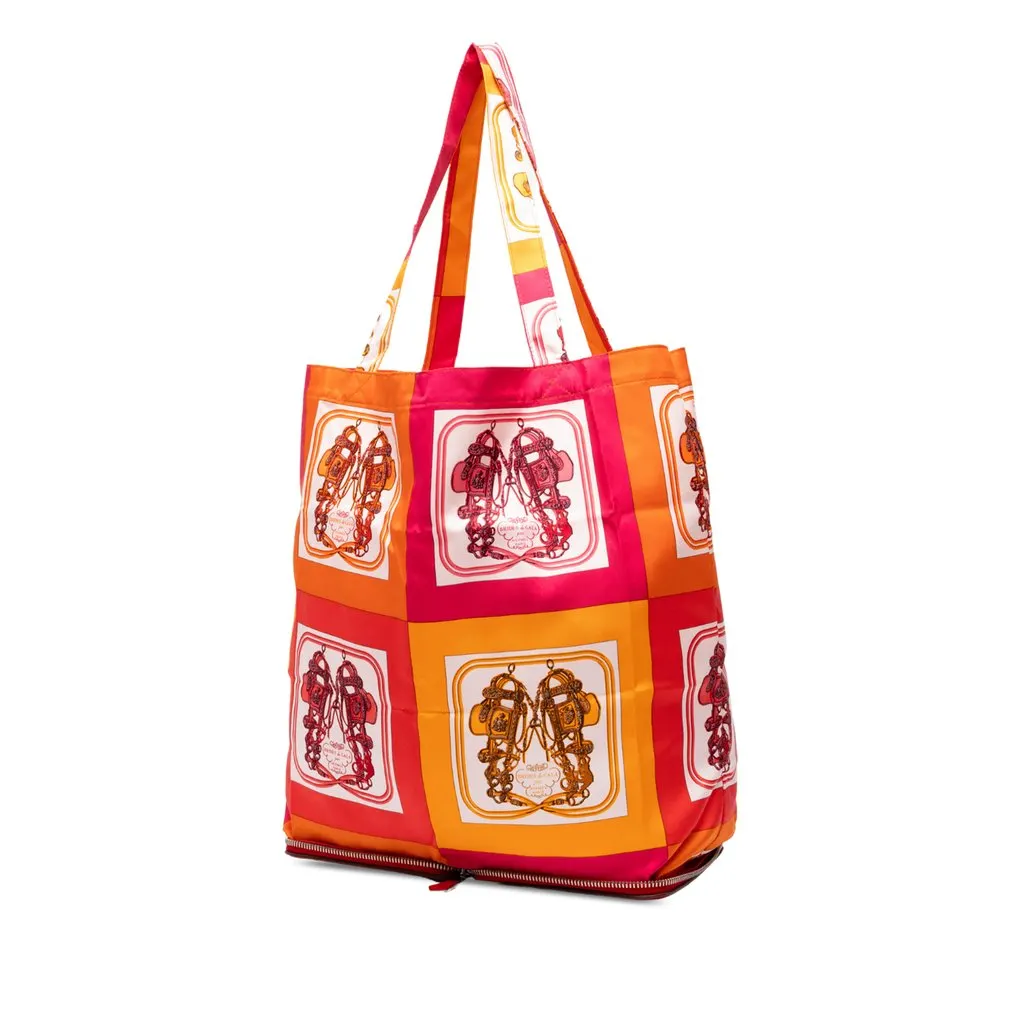 Hermès Brides de Gala Silky Pop Tote Orange Silk Very good - Back View
