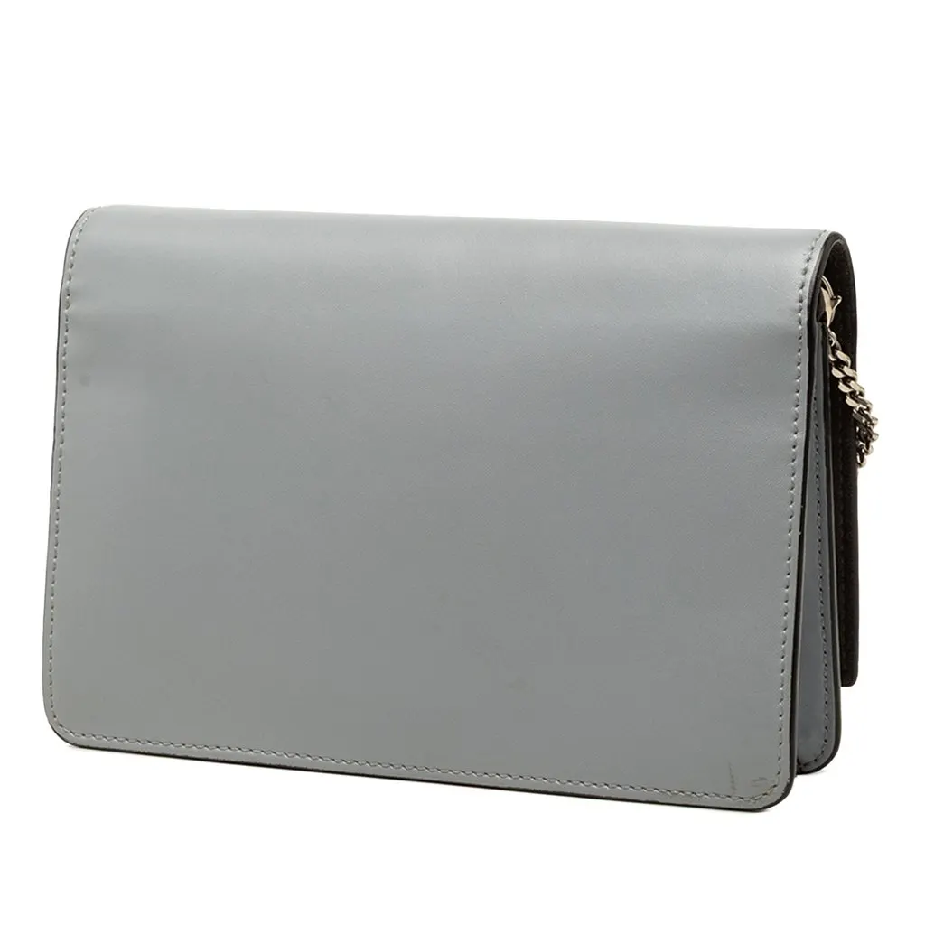 Fendi Vitello Liberty Studded Leather Tube Wallet on Chain MultiColor Leather Very good - Back View