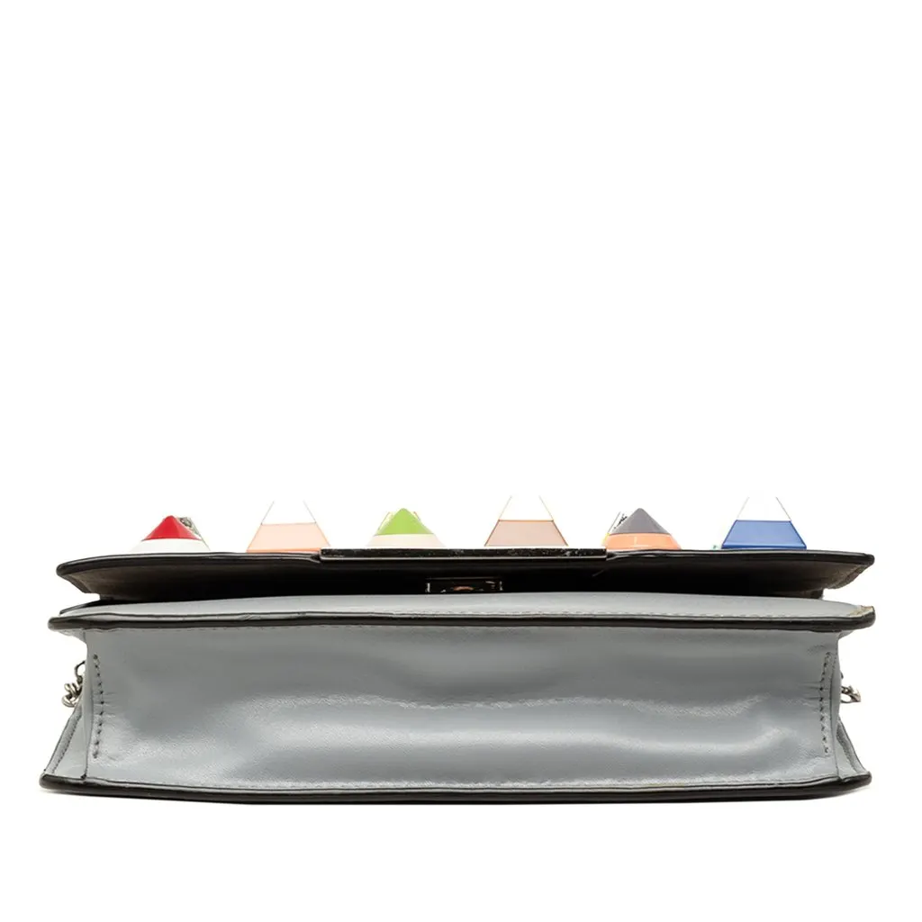 Fendi Vitello Liberty Studded Leather Tube Wallet on Chain MultiColor Leather Very good - Inside View