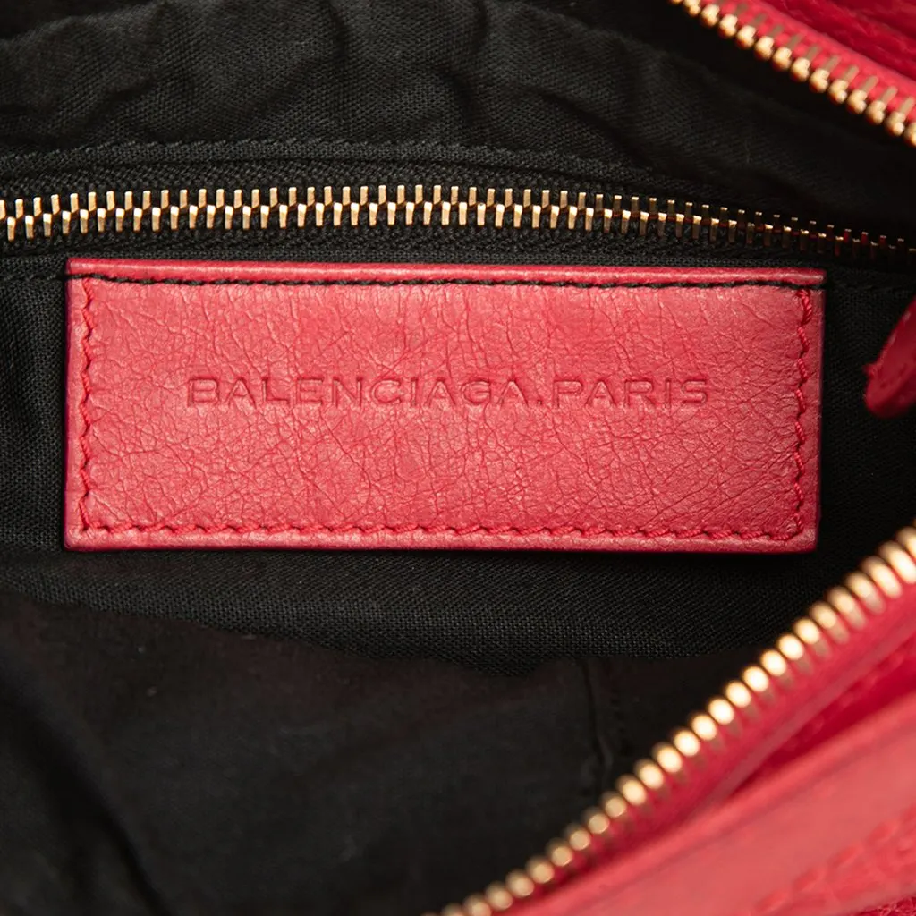 Balenciaga Lambskin Motocross Giant 21 Hip Crossbody Red Leather Very good - Box View