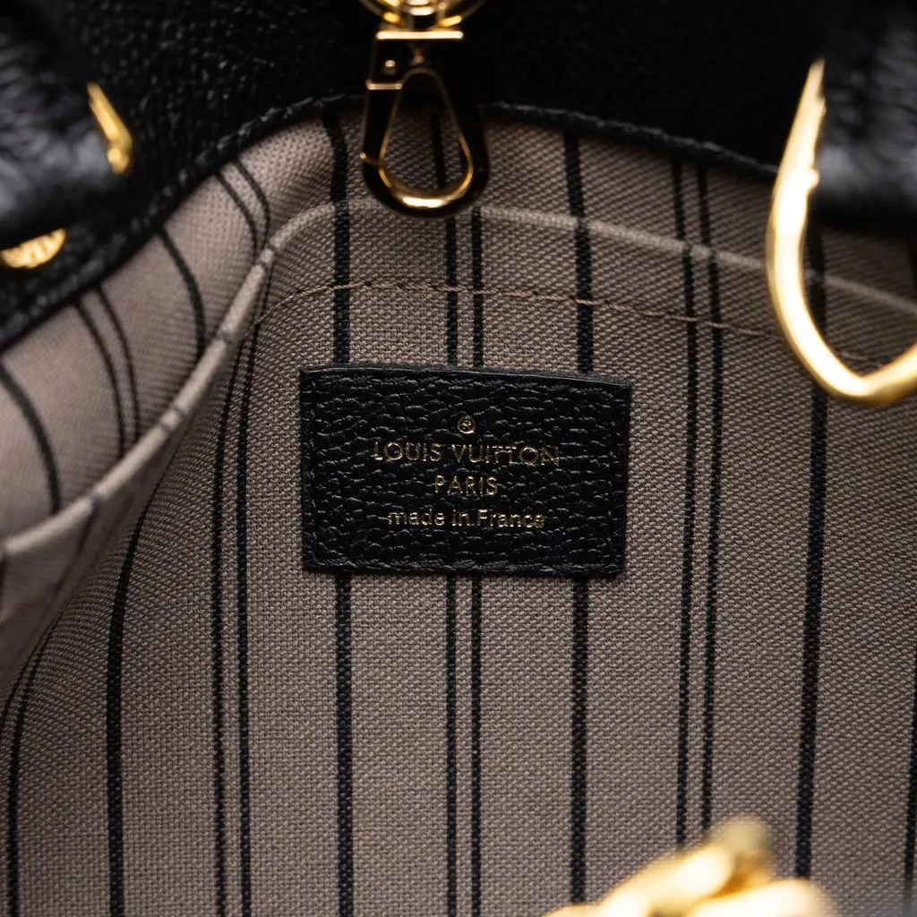 Louis Vuitton Monogram Empreinte Montaigne BB Black Leather Good - Box View