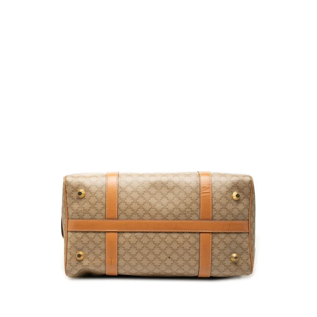 Celine Macadam Coated Canvas Boston Bag Beige Very good - Inside View