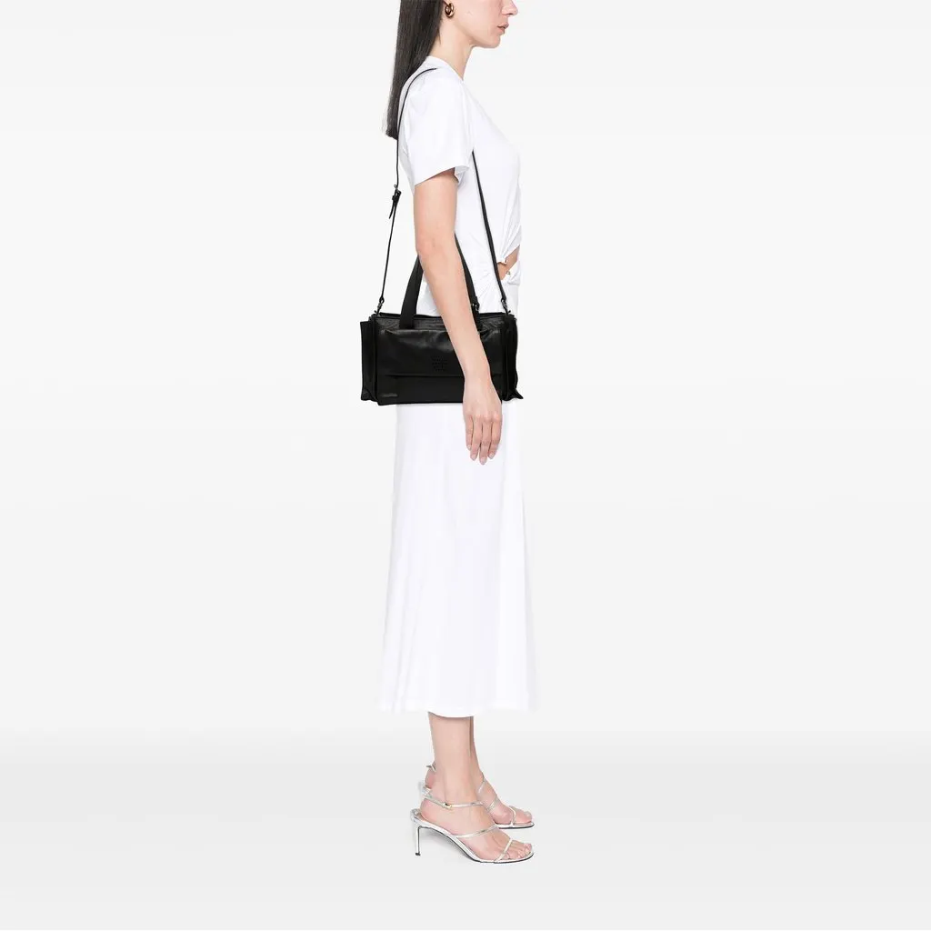 Miu Miu Lambskin Utilitaire Shopping Bag Black Leather Very good - Box View
