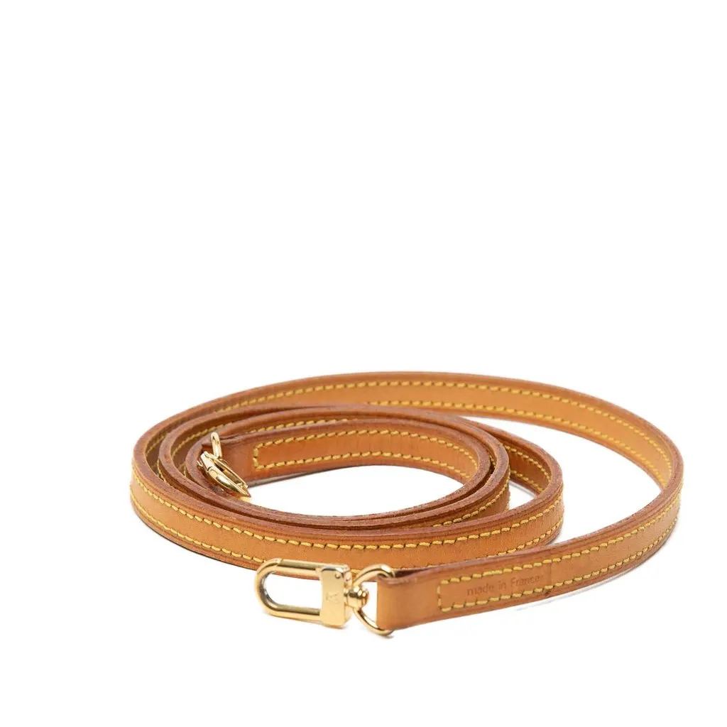 Louis Vuitton Vachetta Leather Strap Beige Leather Good - Front View