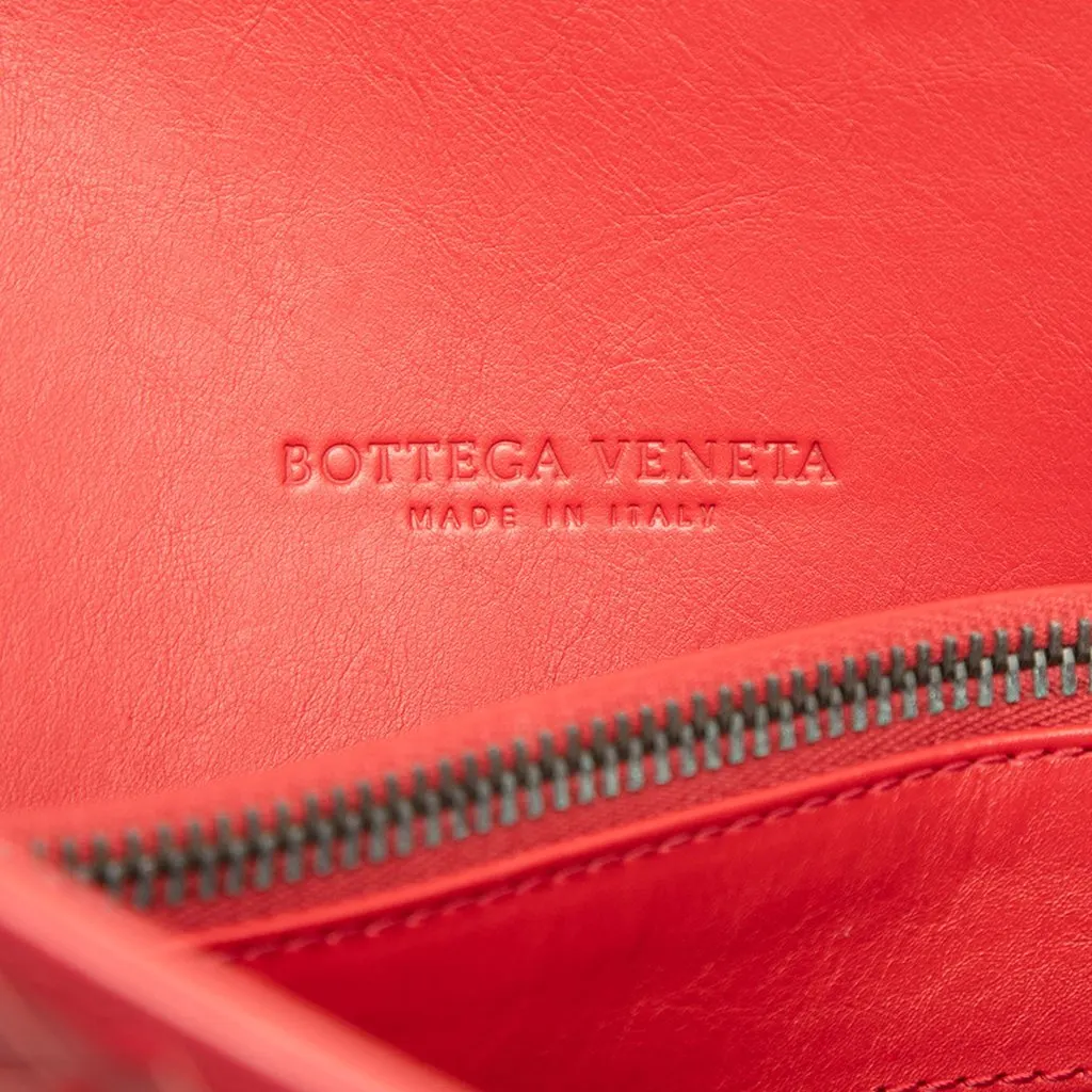 Bottega Veneta Nappa Intrecciato Briefcase Red Leather Good - Box View