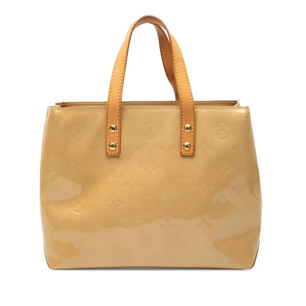Louis Vuitton Monogram Vernis Reade PM Beige Leather Very good - Front View