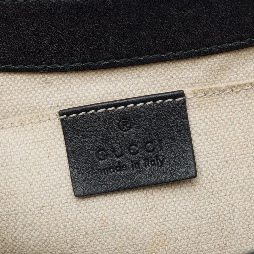 Gucci Medium Guccissima Emily Shoulder Bag Black Leather Very good - Box View