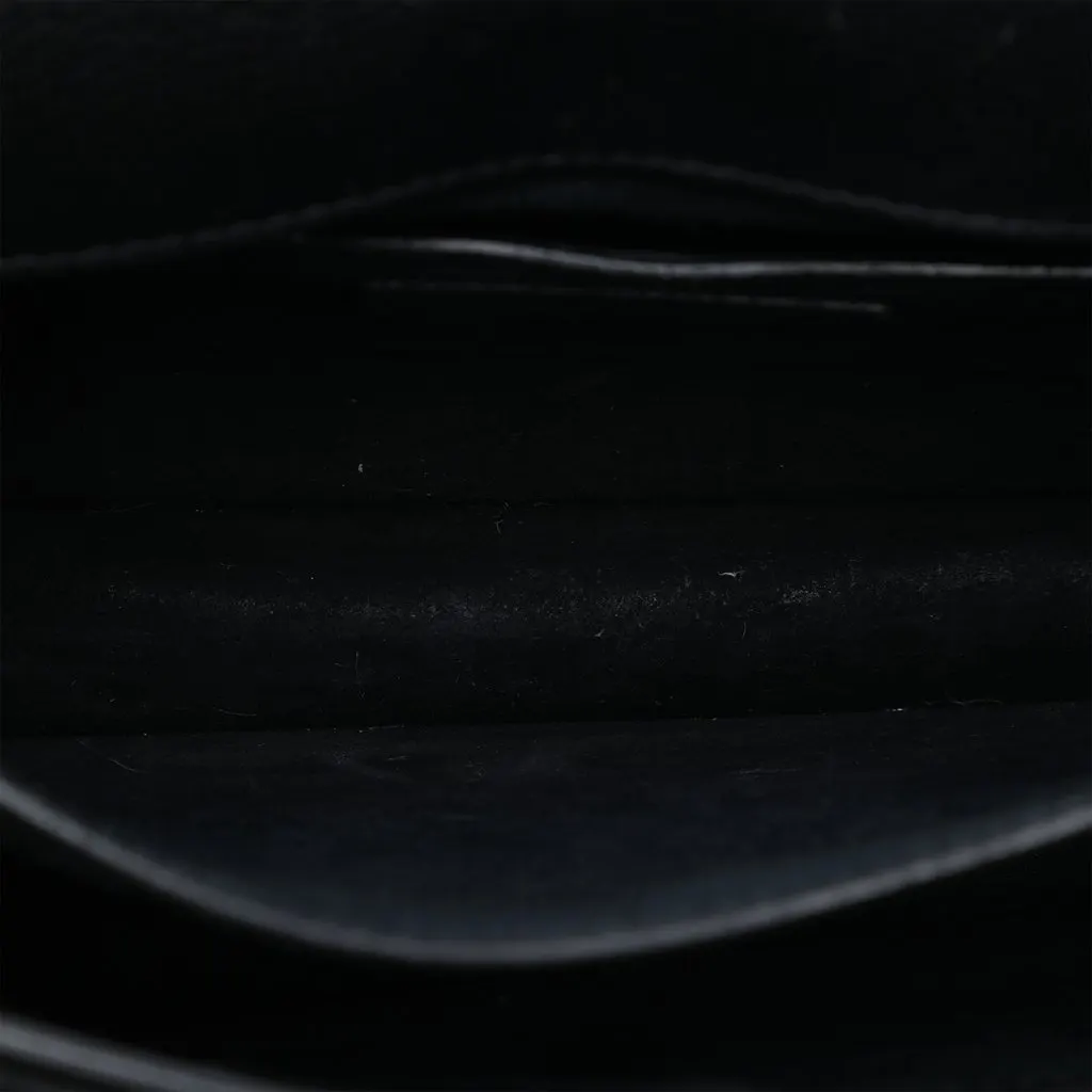 Saint Laurent Medium Grained Calfskin Monogram Sunset Crossbody Black Leather Very good - Model View