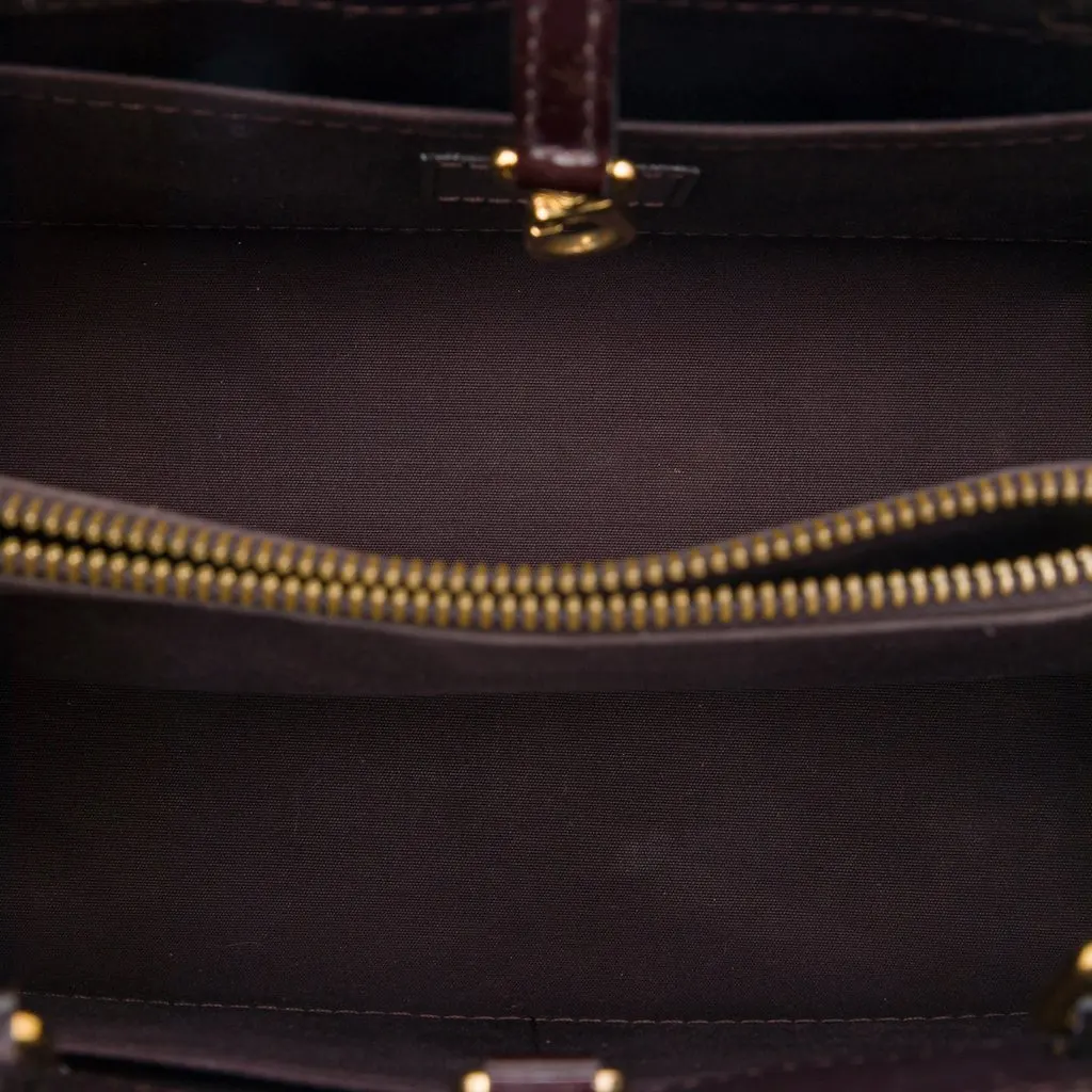 Louis Vuitton Monogram Vernis Montaigne BB Purple Leather Very good - Model View