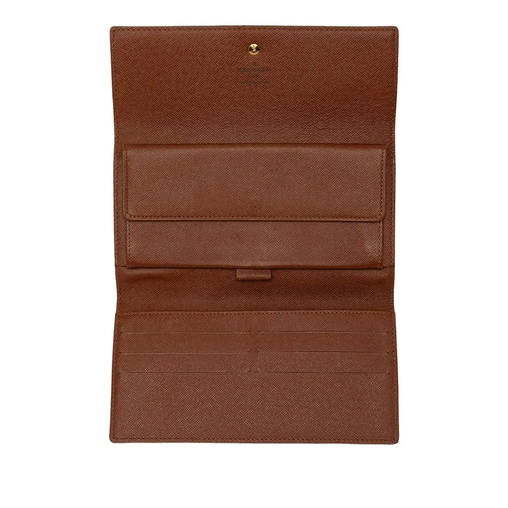 Louis Vuitton Monogram Porte Tresor International Brown Very good - Model View