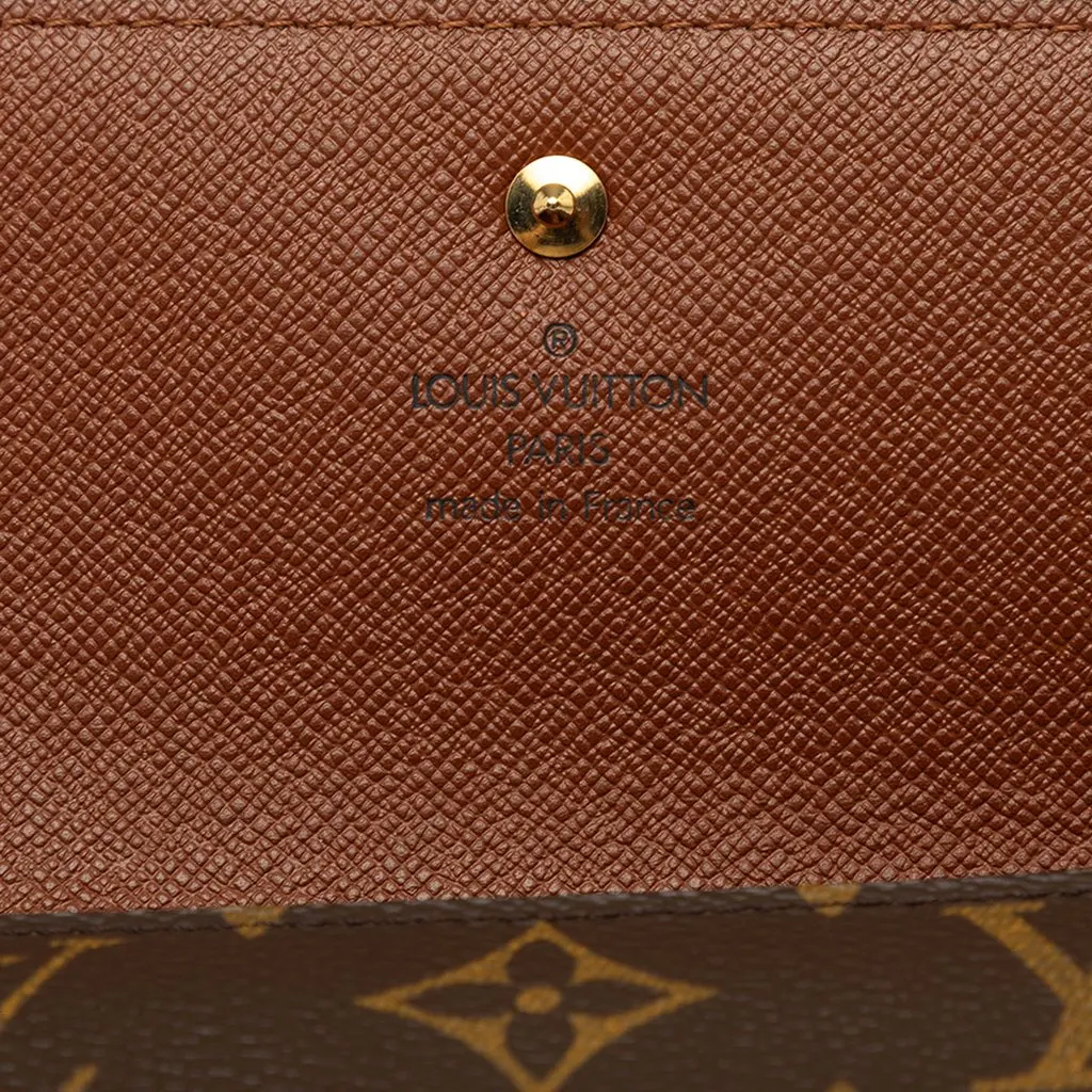 Louis Vuitton Monogram Porte Tresor International Brown Very good - Box View