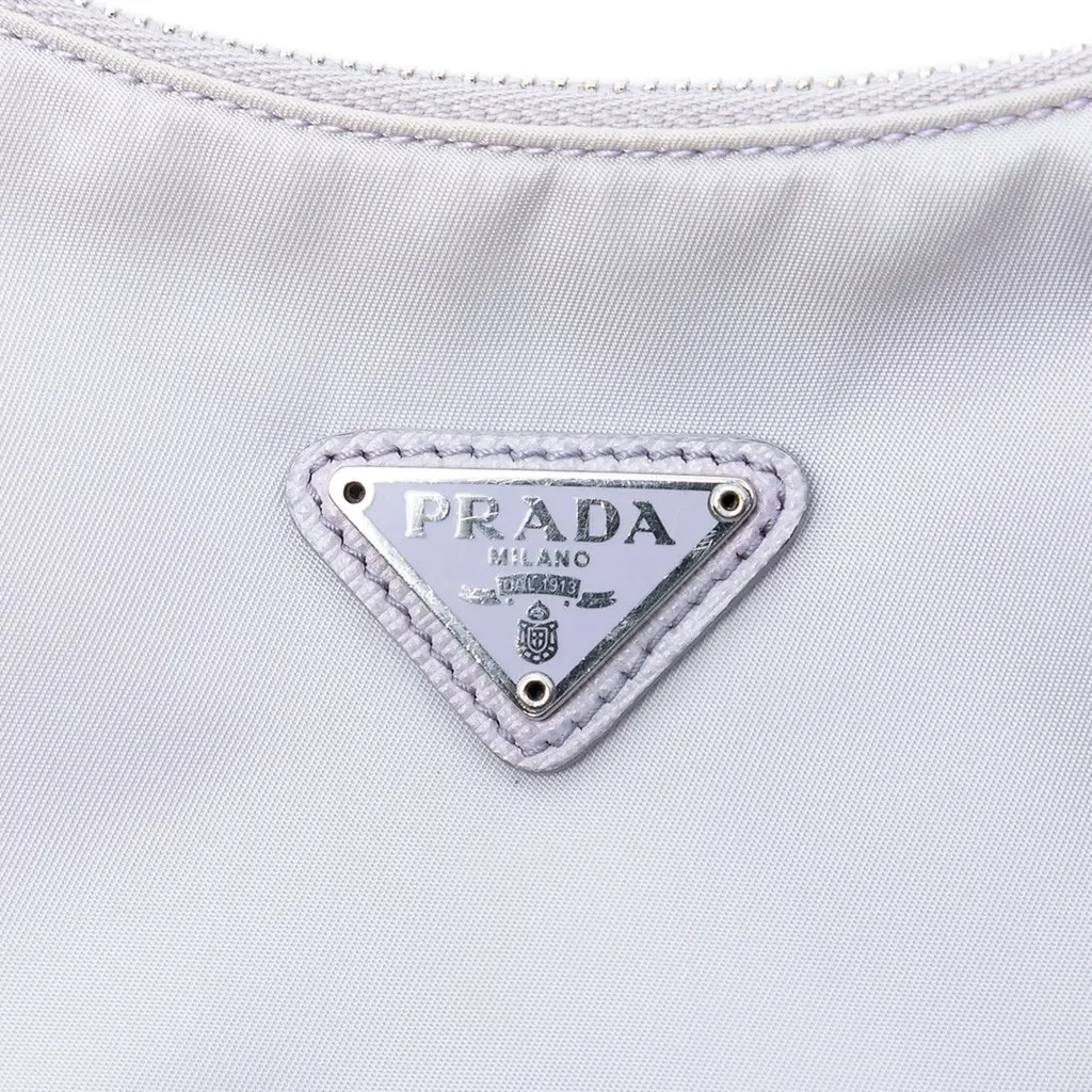 Prada Re Nylon Re Edition 2005 Shoulder Bag Purple Polyamide Good - Box View