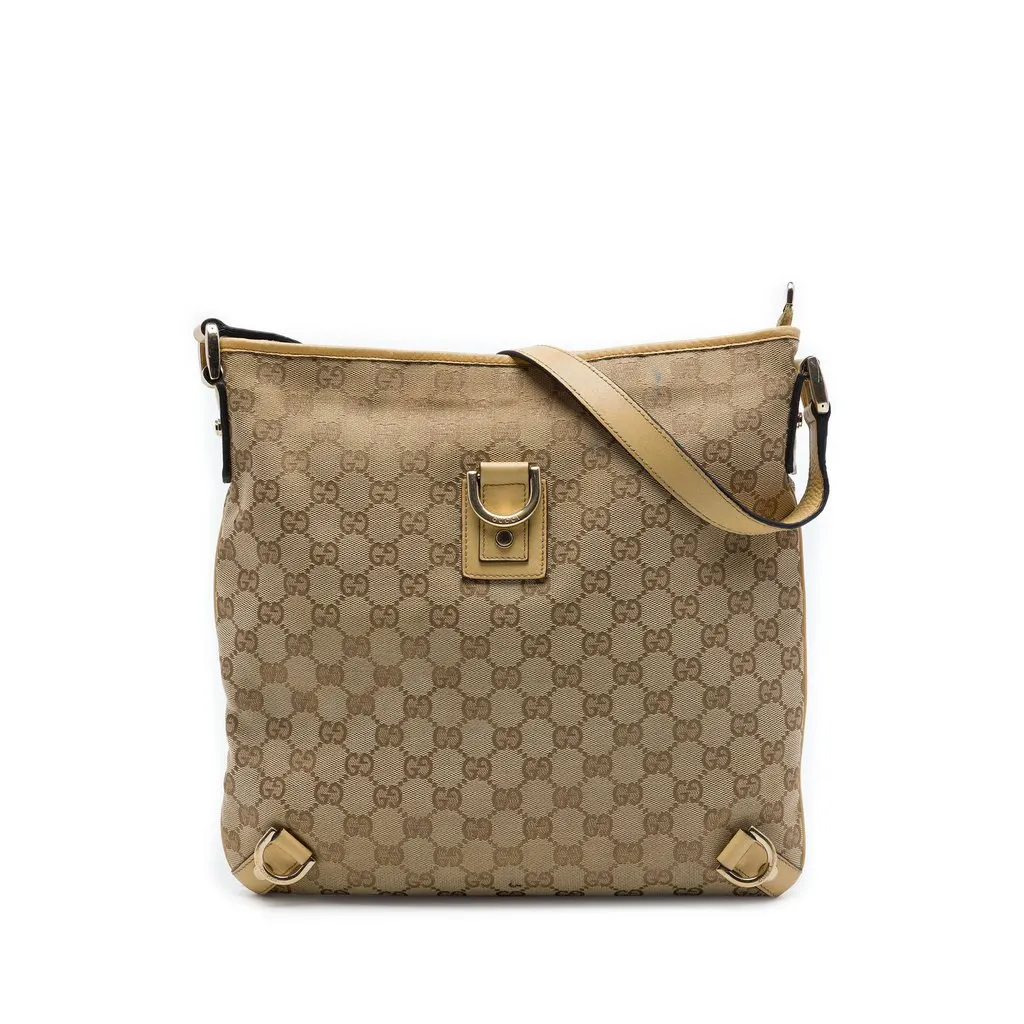 Gucci GG Canvas Abbey D Ring Crossbody Beige Very good - Front View