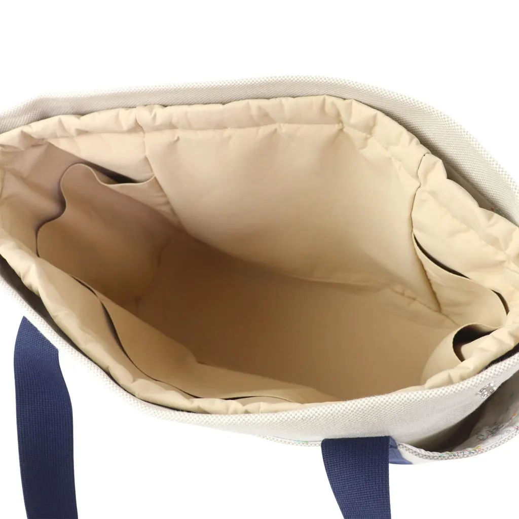 Hermès Toile Cabriole Nappy Bag White Very good - Model View