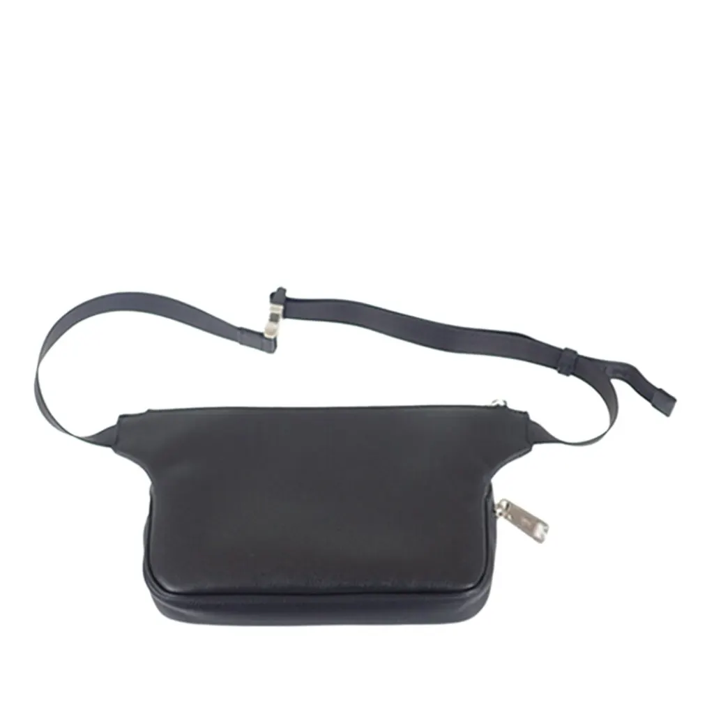 Fendi Grained Calfskin Roma Belt Bag Black Leather Very good - Back View