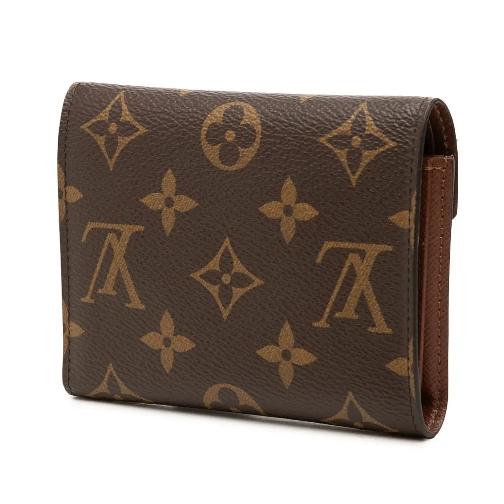 Louis Vuitton Monogram Victorine Wallet Brown Canvas Good - Back View