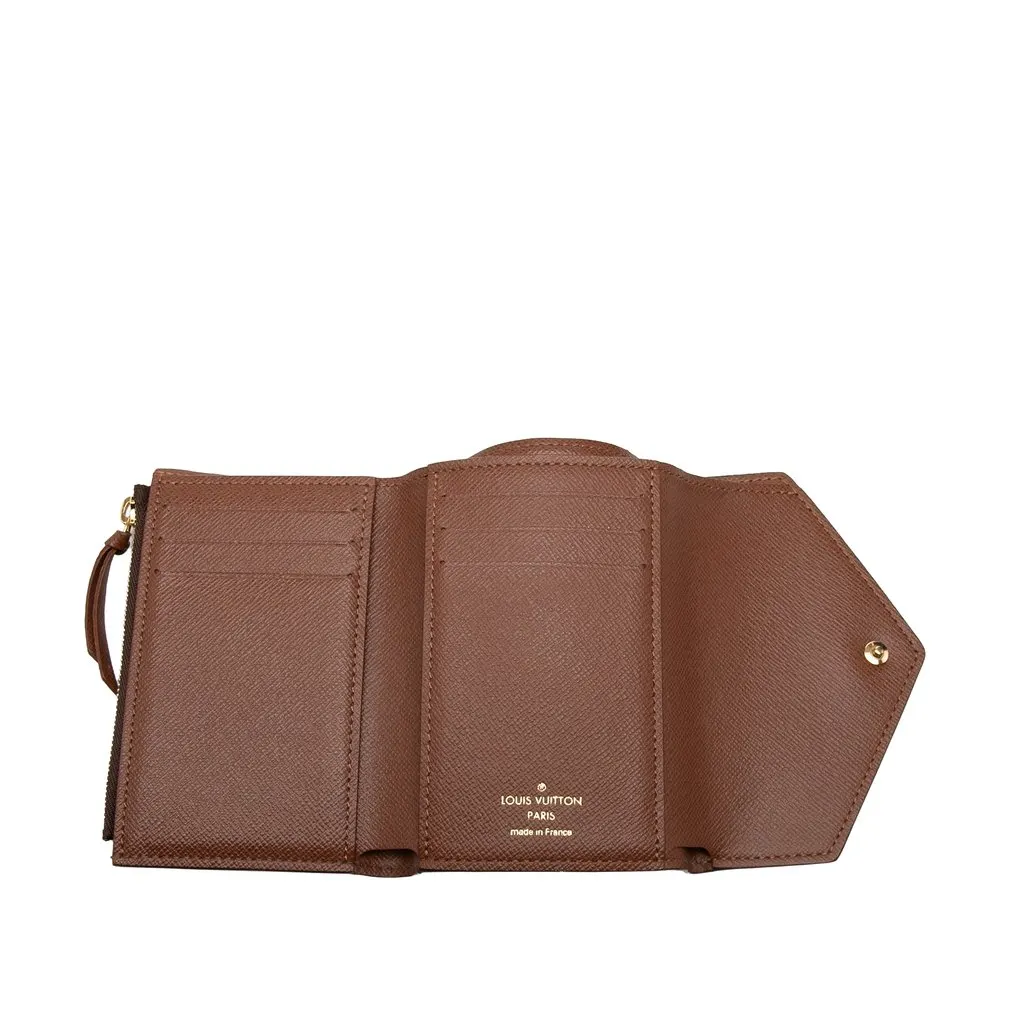 Louis Vuitton Monogram Victorine Wallet Brown Canvas Good - Model View