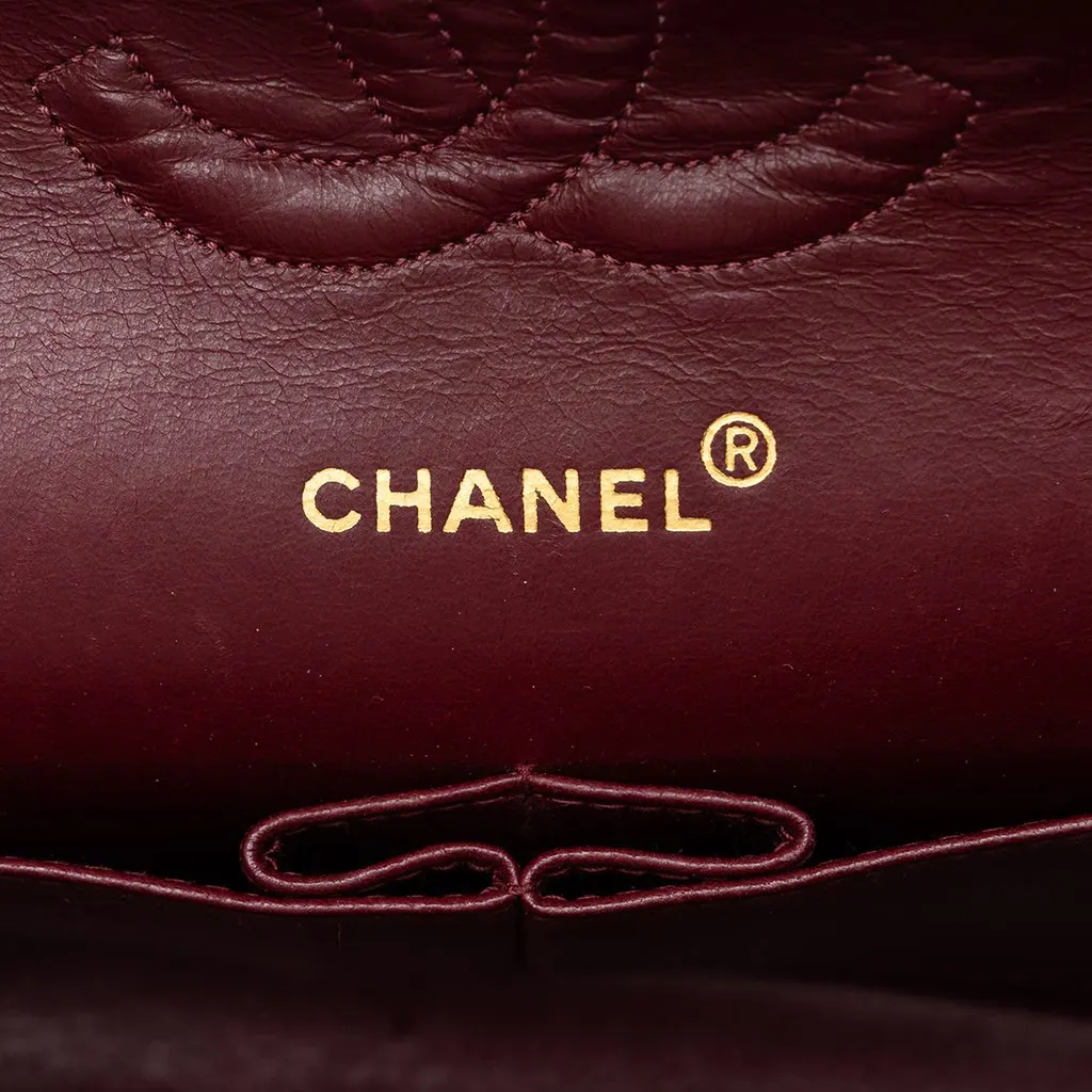 Chanel Medium Classic Lambskin Double Flap Black Leather Good - Box View