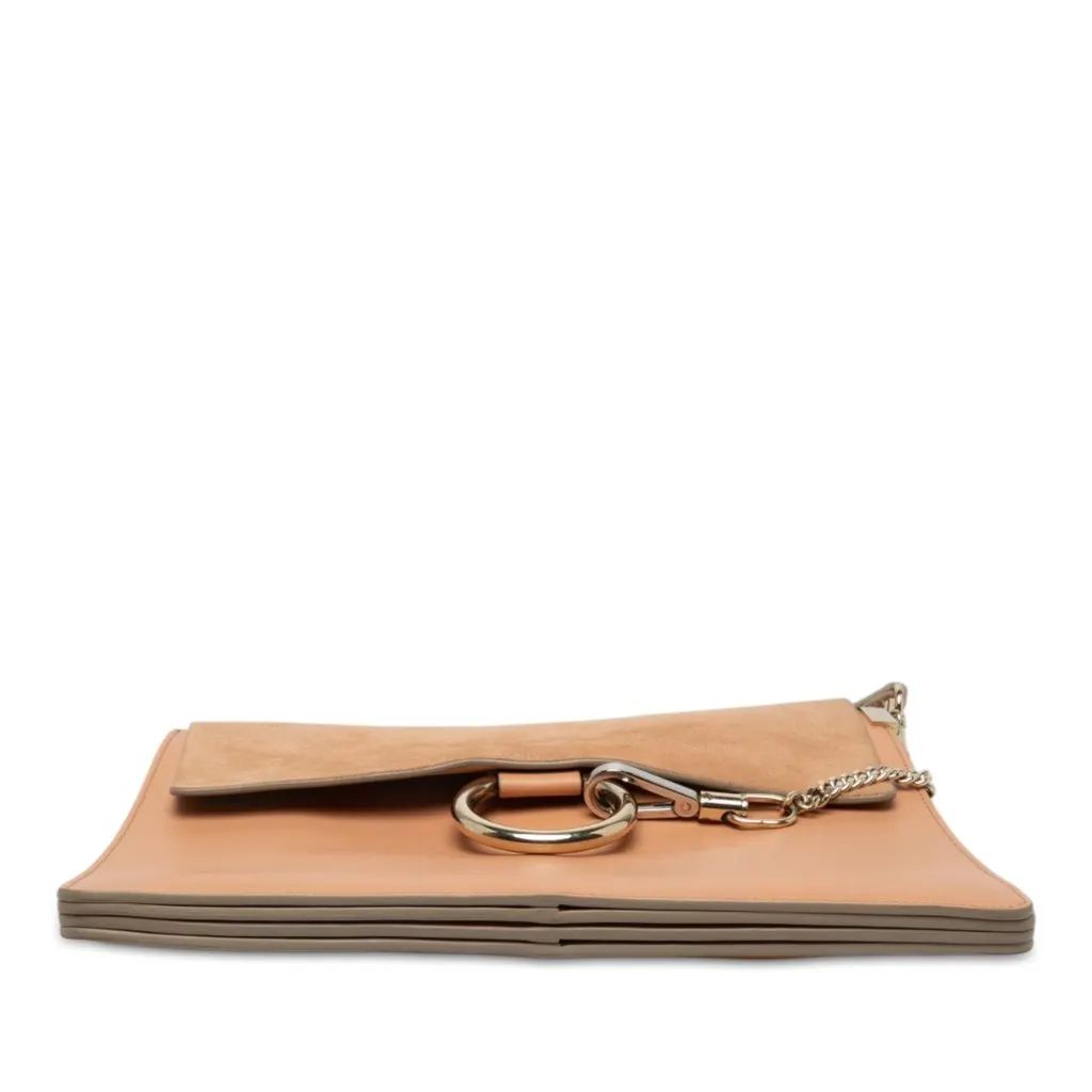 Chloé Medium Calfskin and Suede Faye Crossbody Brown Leather Very good - Inside View