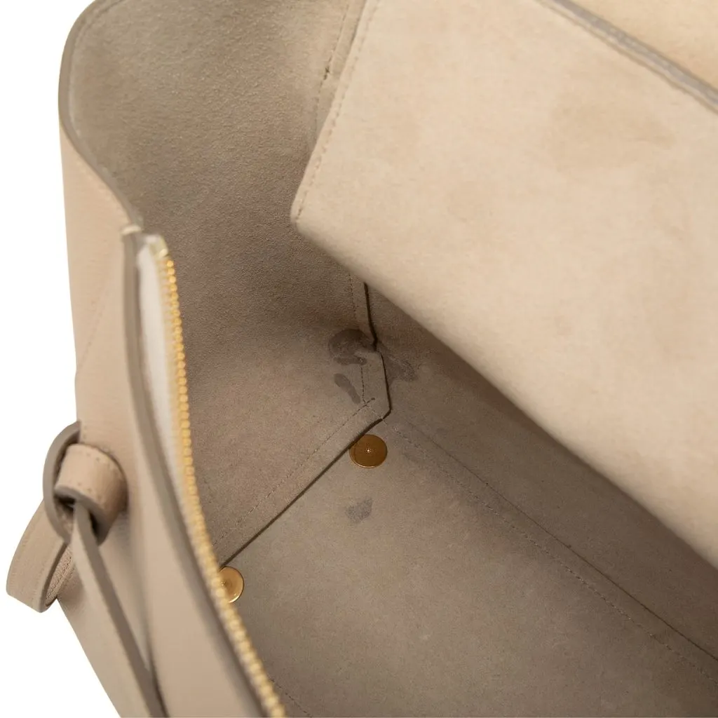 Celine Mini Grained Calfskin Belt Bag Beige Leather Good - Box View