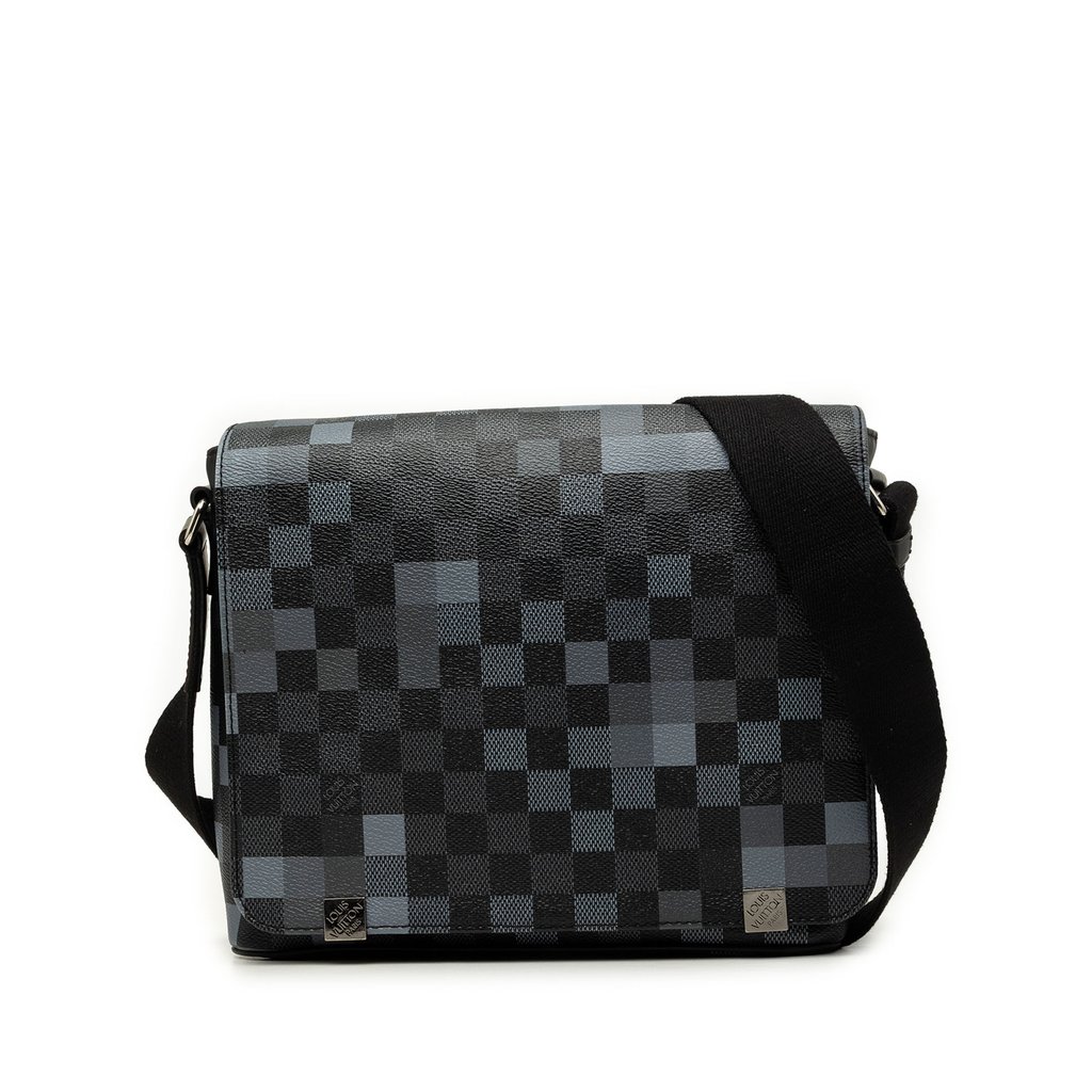 Louis Vuitton Damier Graphite Pixel District PM Black Medium