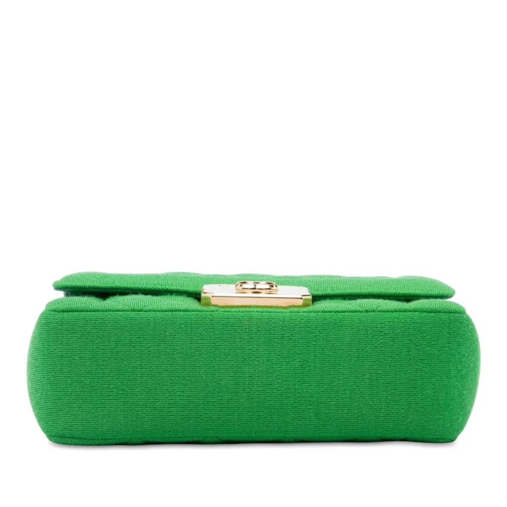 Chanel Mini Jersey Chic With Me Flap Green Very good - Inside View