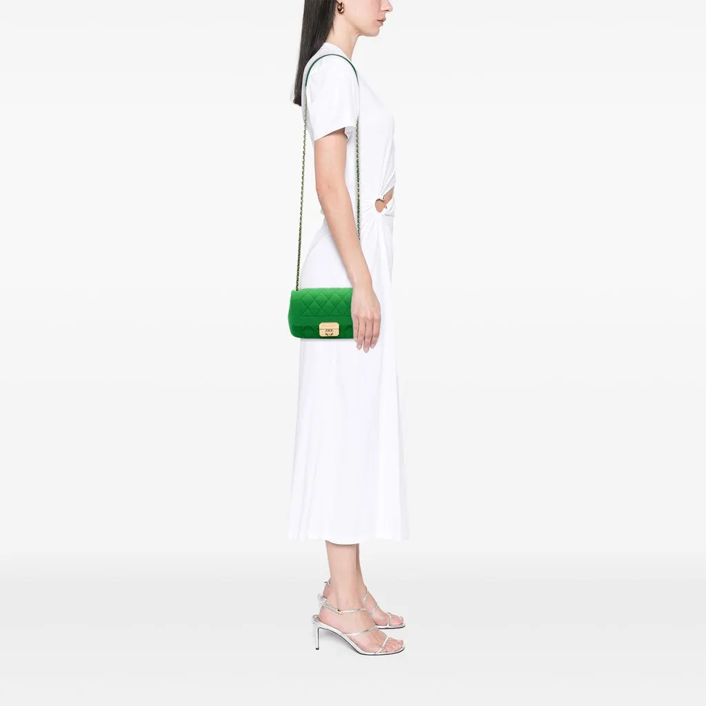 Chanel Mini Jersey Chic With Me Flap Green Very good - Box View