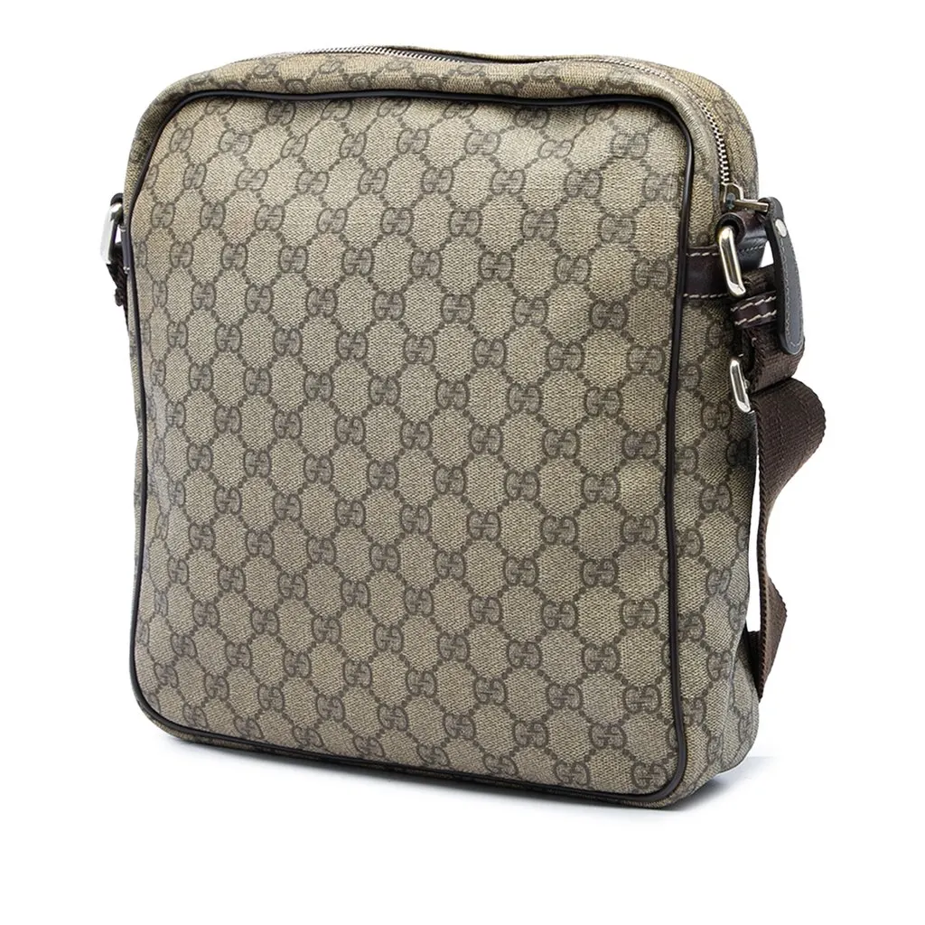 Gucci GG Supreme Crossbody Beige Canvas Very good - Back View