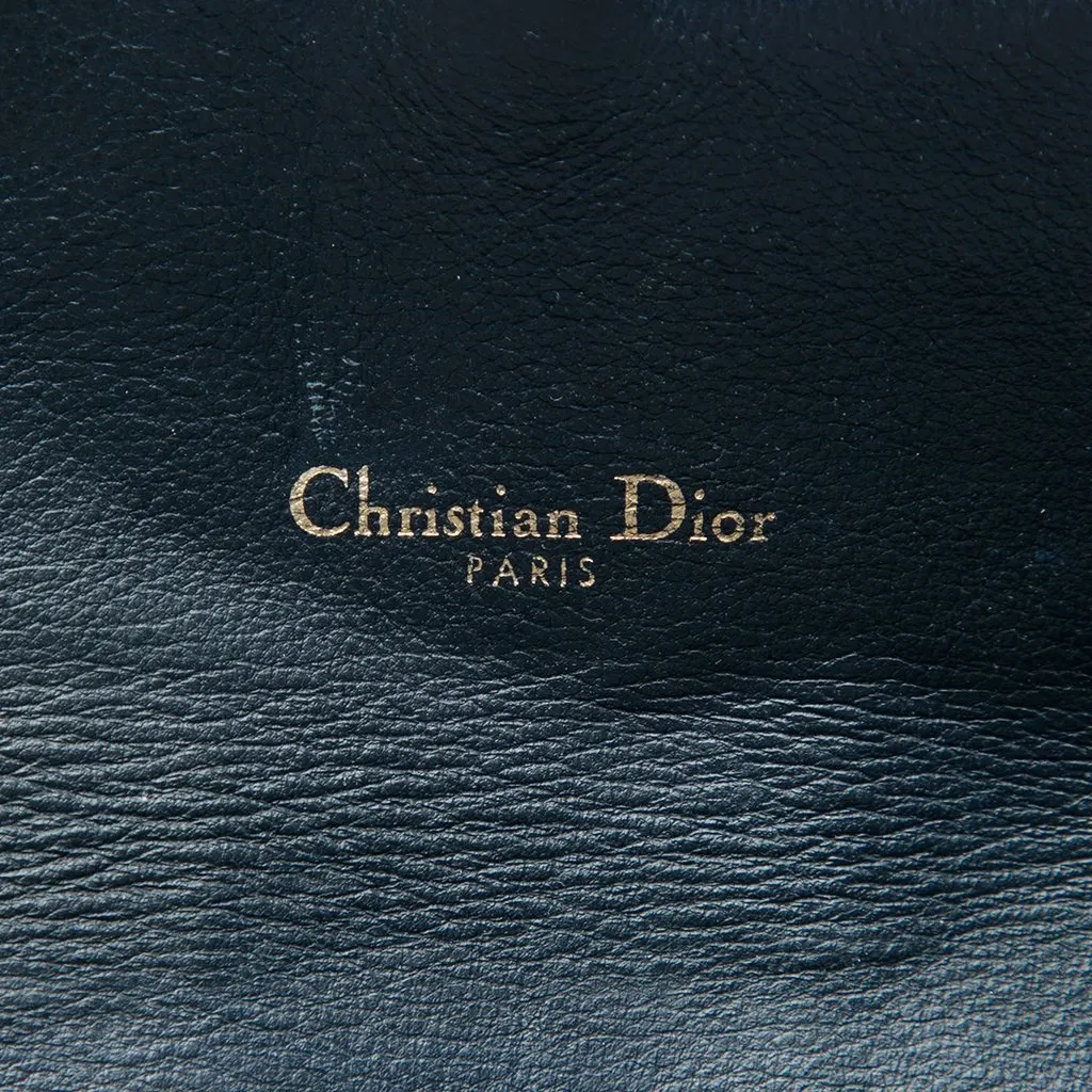 Dior Oblique Canvas Saddle Wallet On Chain Blue Very good - Box View