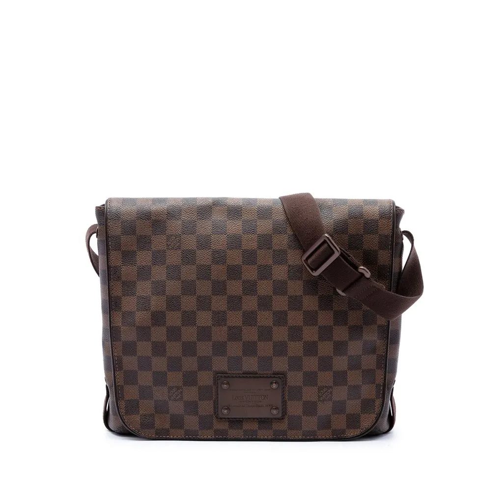 Louis Vuitton Damier Ebene Brooklyn MM Brown Canvas Very good - Front View