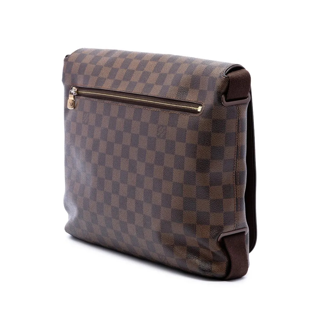 Louis Vuitton Damier Ebene Brooklyn MM Brown Canvas Very good - Back View
