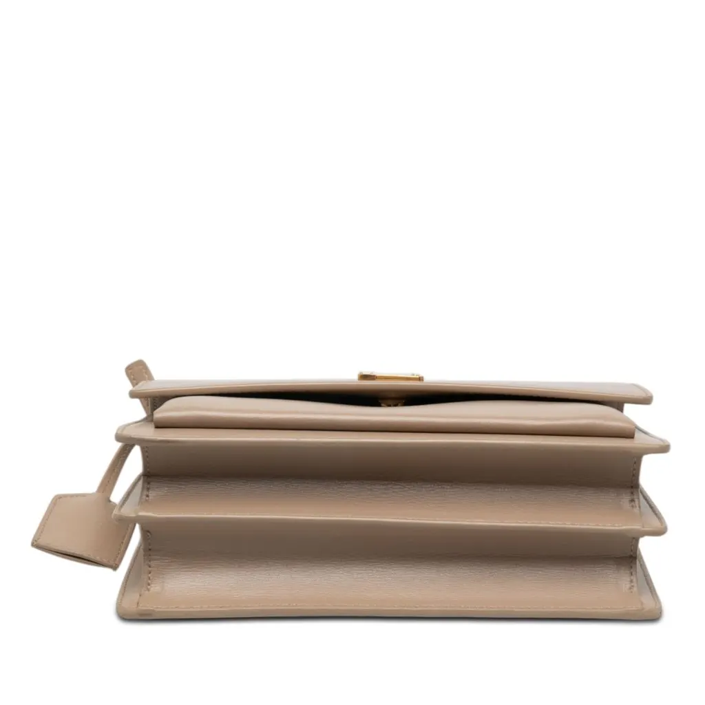 Saint Laurent Medium Calfskin Monogram Sunset Crossbody Beige Leather Very good - Inside View