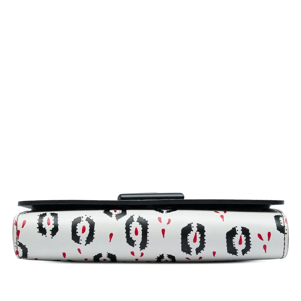Louis Vuitton Graphic Print Calfskin Twist Wallet on Chain White Leather Very good - Inside View