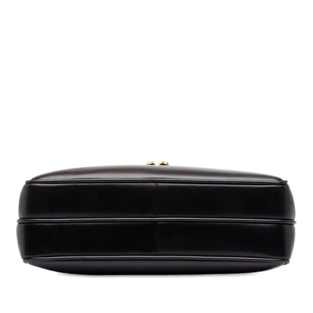 Gucci Calfskin Top Handle Bag Black Leather Very good - Inside View