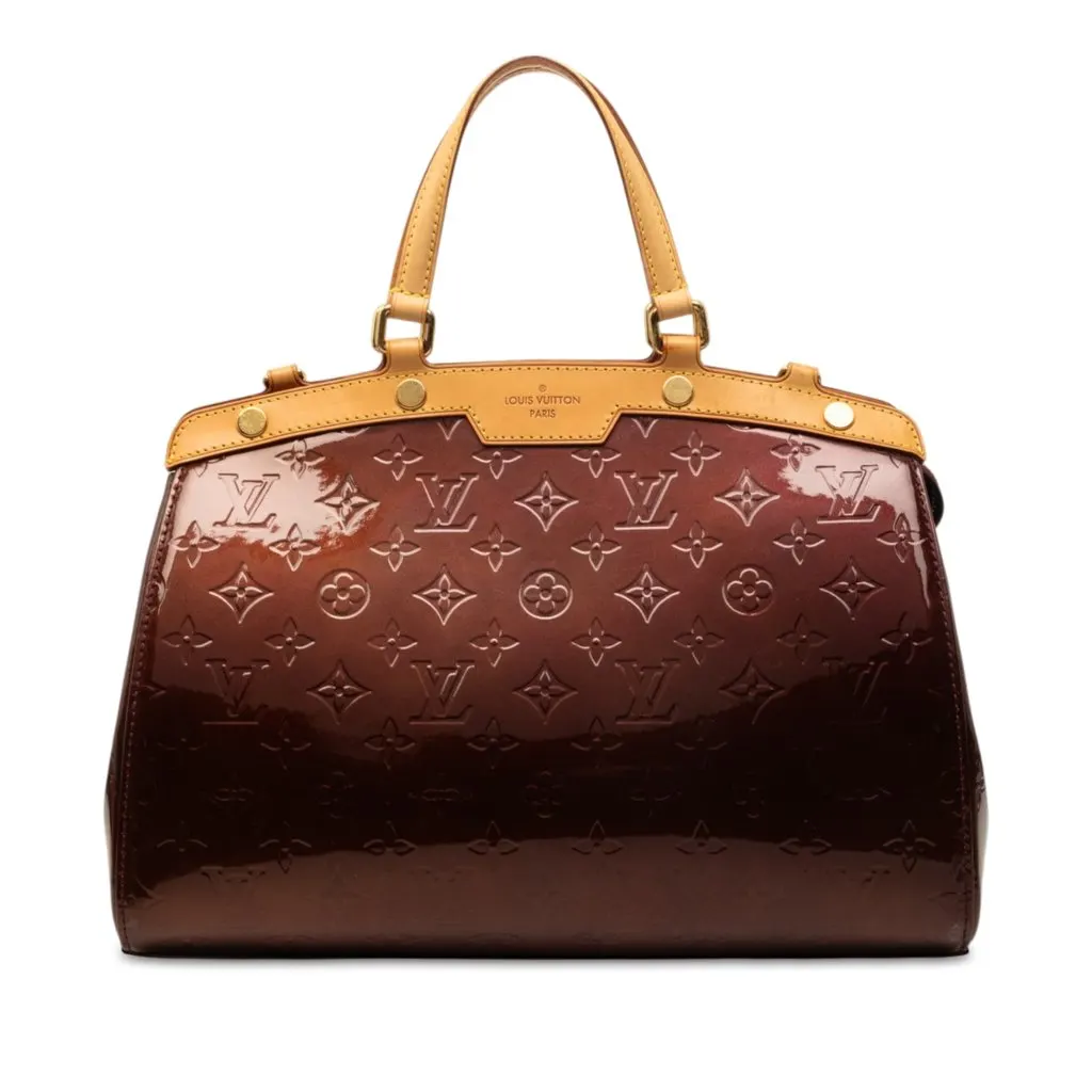 Louis Vuitton Monogram Vernis Brea MM Red Leather Very good - Front View