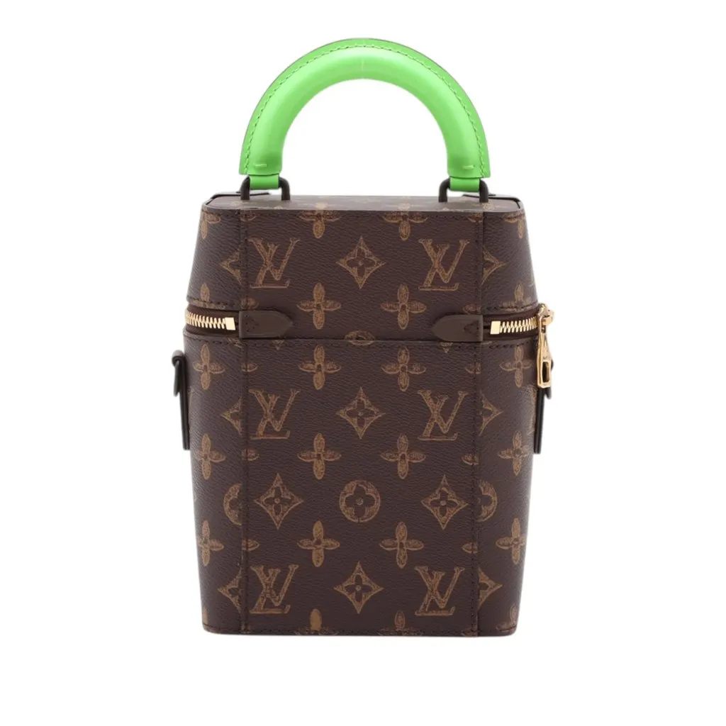 Louis Vuitton Monogram No7 Vertical Box Trunk Brown Very good - Back View