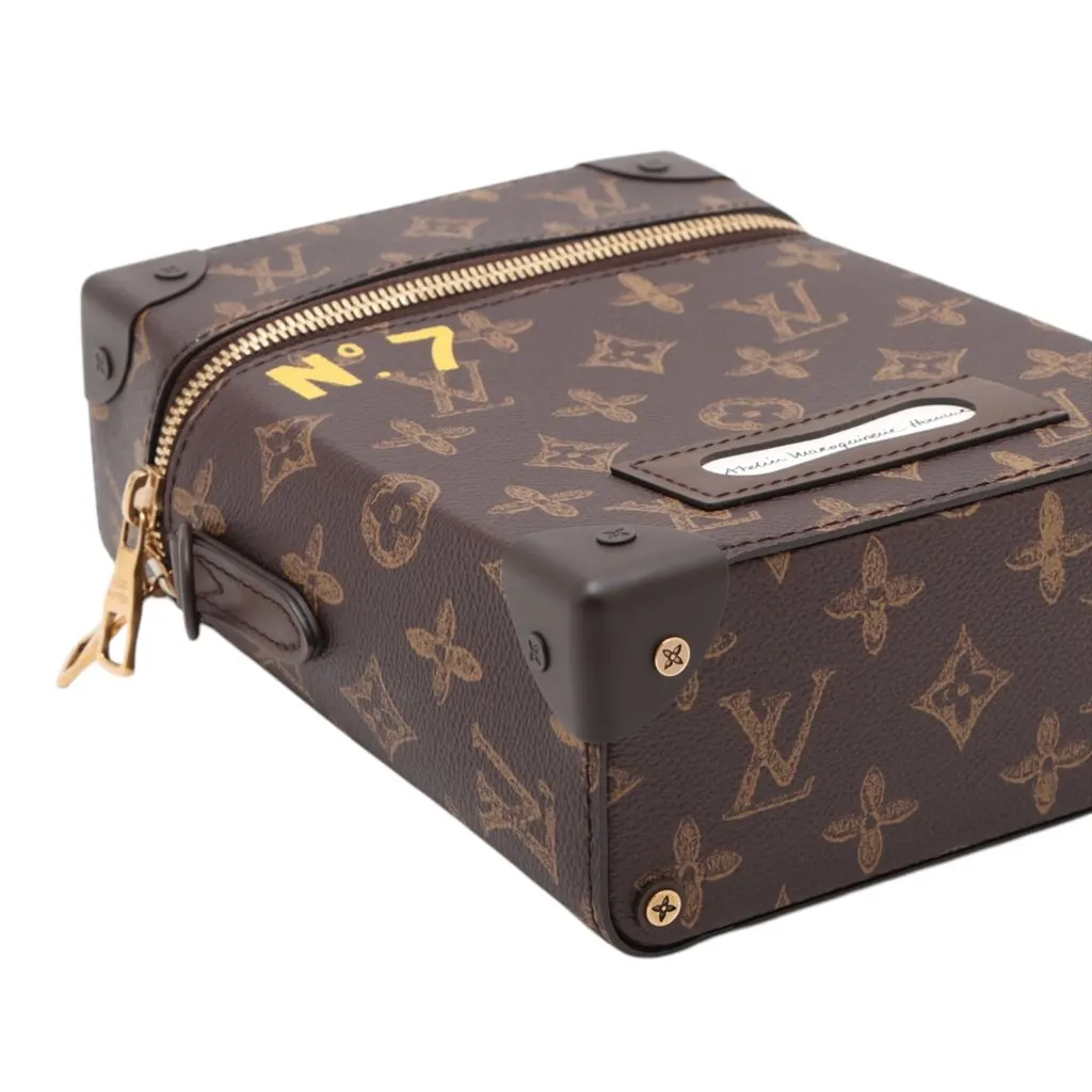 Louis Vuitton Monogram No7 Vertical Box Trunk Brown Very good - Inside View