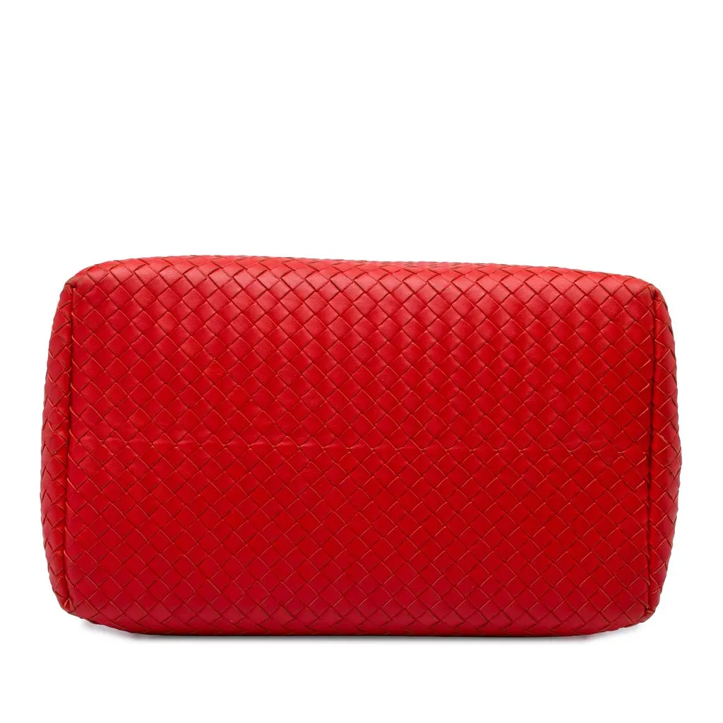 Bottega Veneta Nappa Intrecciato Milano Tote Red Leather Very good - Inside View