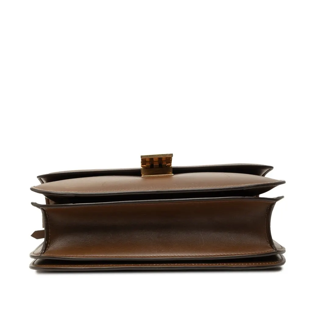 Celine Medium Calfskin Classic Box Brown Leather Very good - Inside View