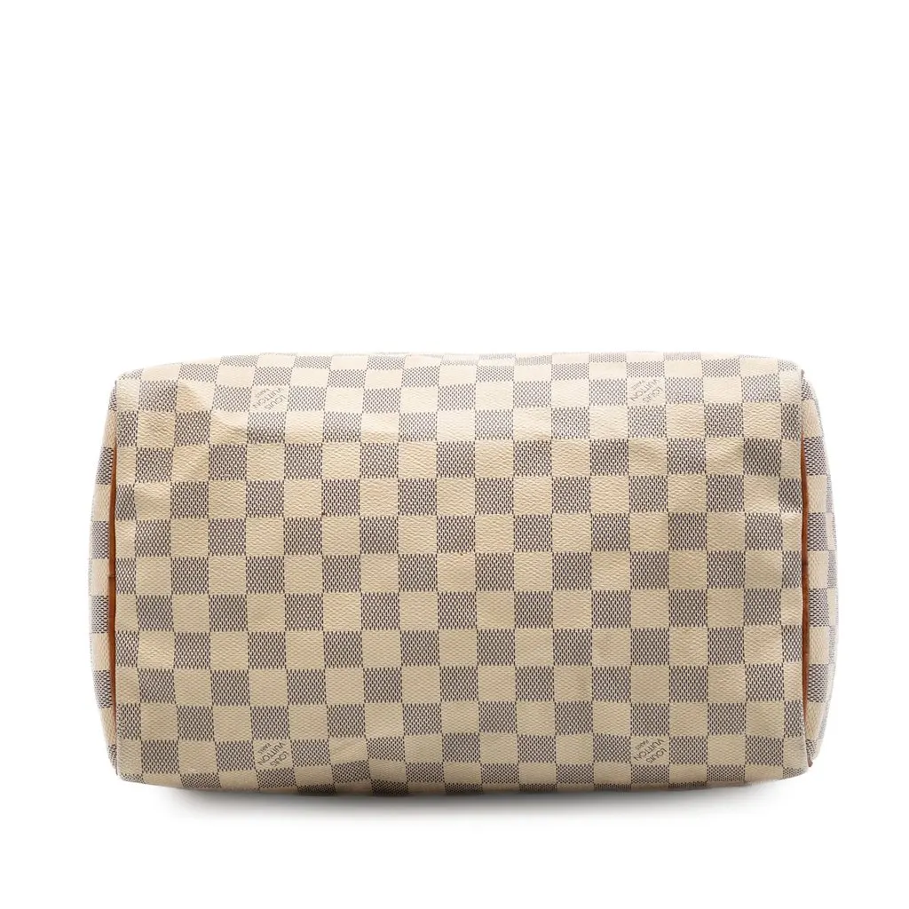 Louis Vuitton Damier Azur Speedy 30 White Very good - Inside View