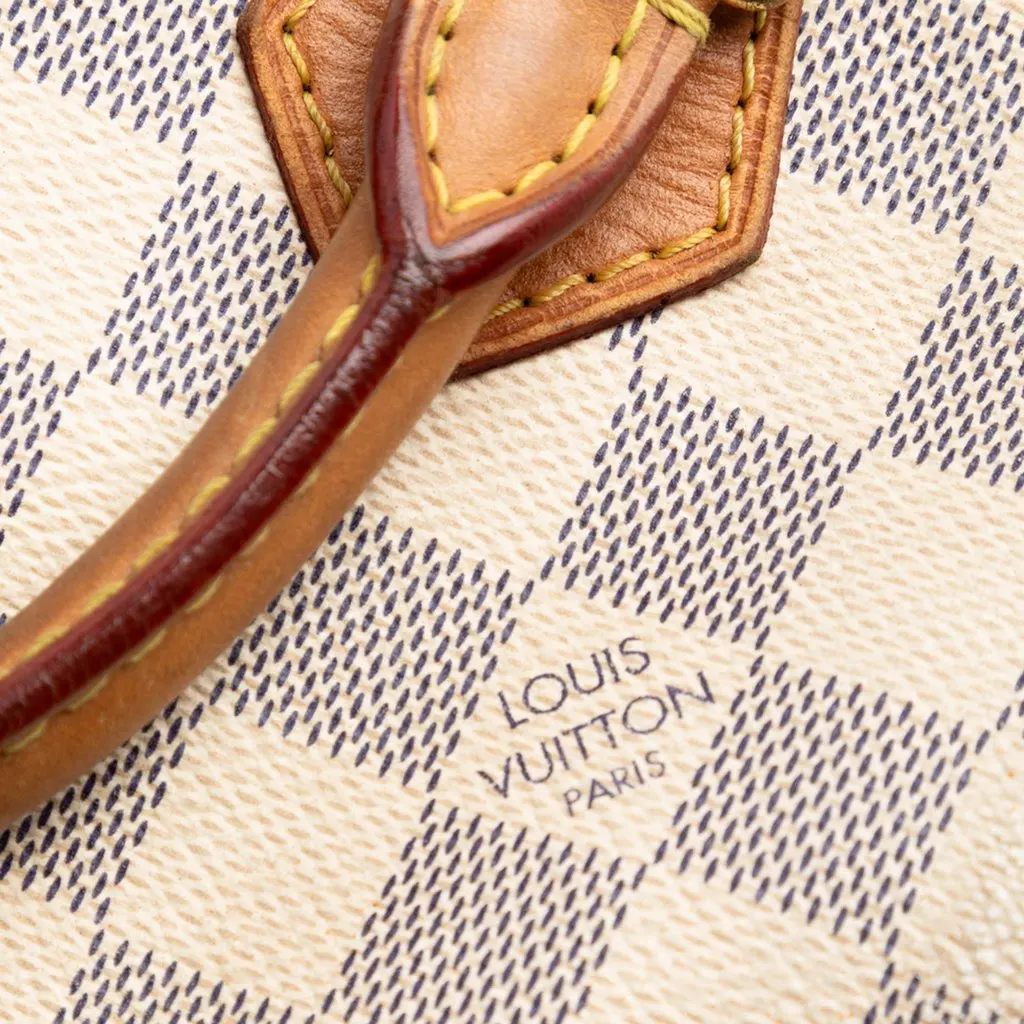 Louis Vuitton Damier Azur Speedy 30 White Very good - Box View